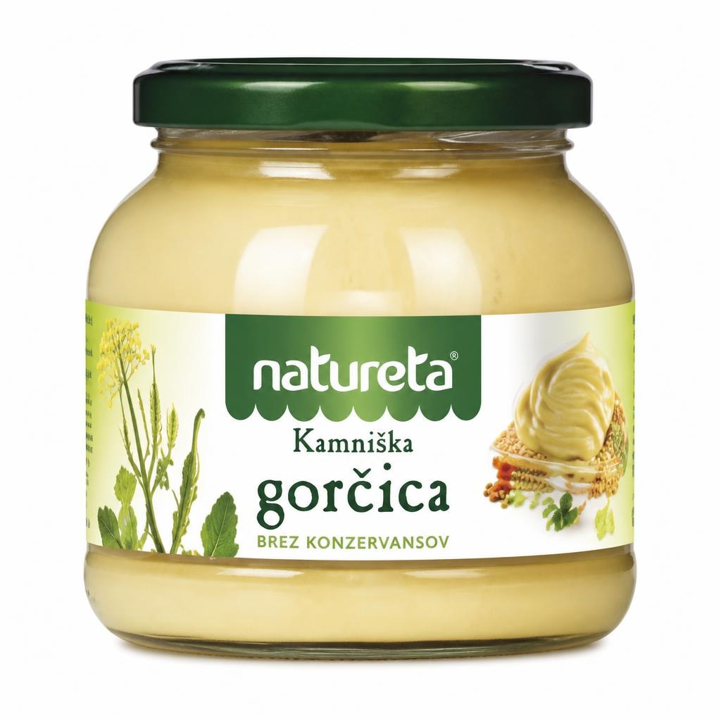 Kamniška gorčica Natureta 540 g - Akcija v trgovini E.Leclerc