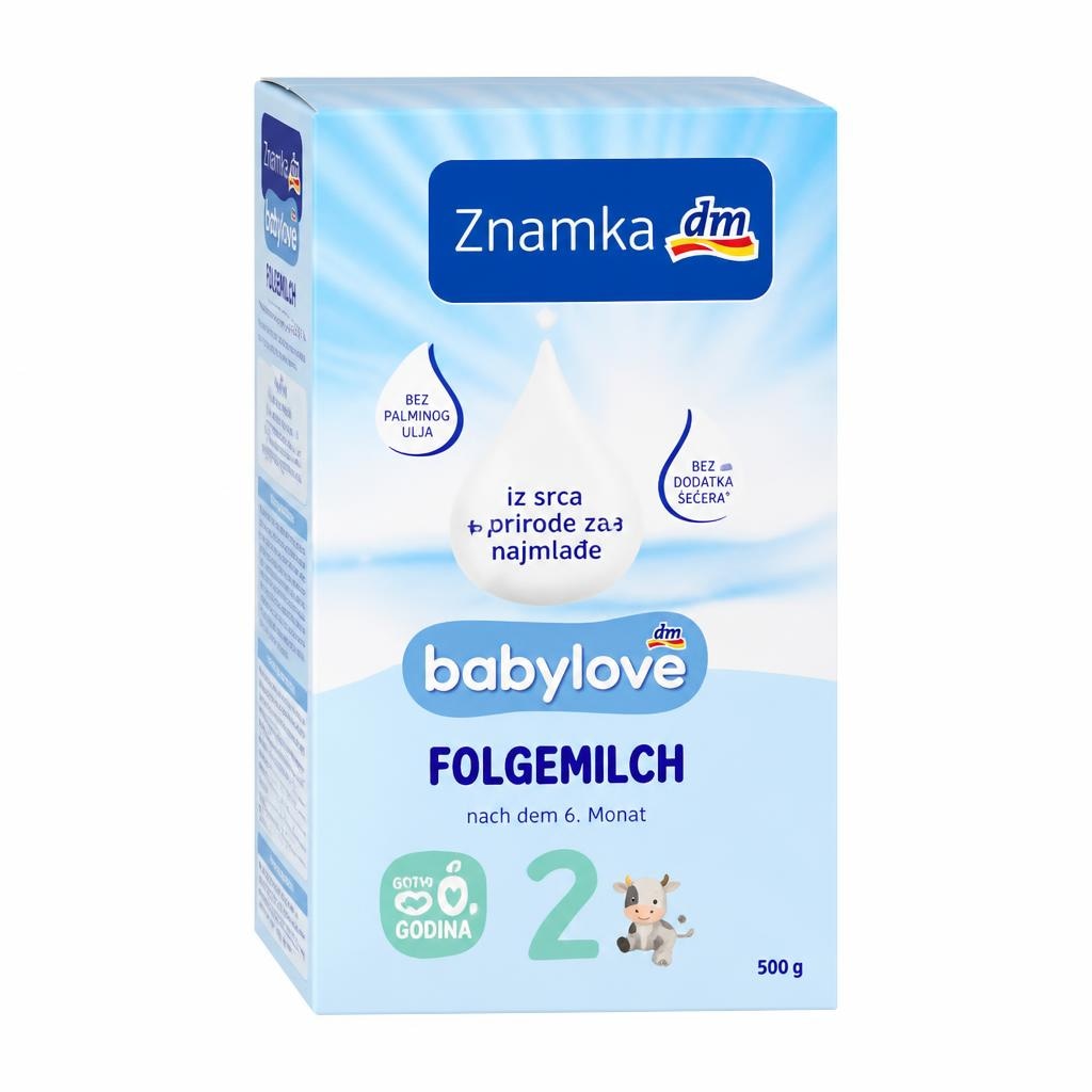Babylove nadaljevalno mleko za dojenčke 2 500 g Akcija v trgovini Dm