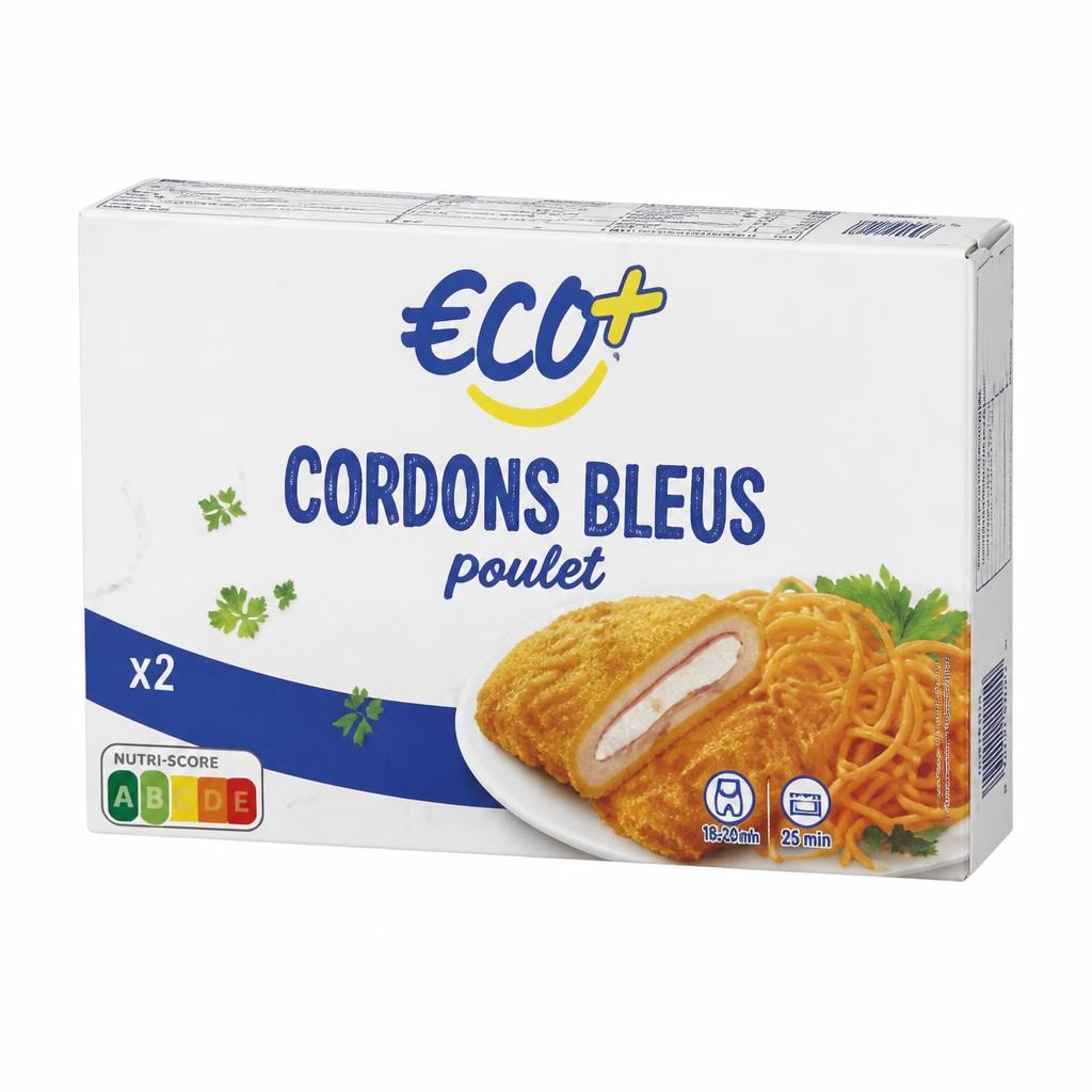 PIŠČANČJI CORDON BLEU 200 g ECO+ - Akcija v trgovini E.Leclerc