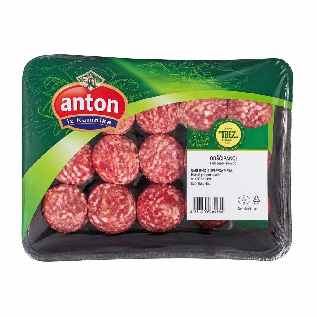Odščipanci z mesnato slanino Anton 400 g Akcija v trgovini E.Leclerc