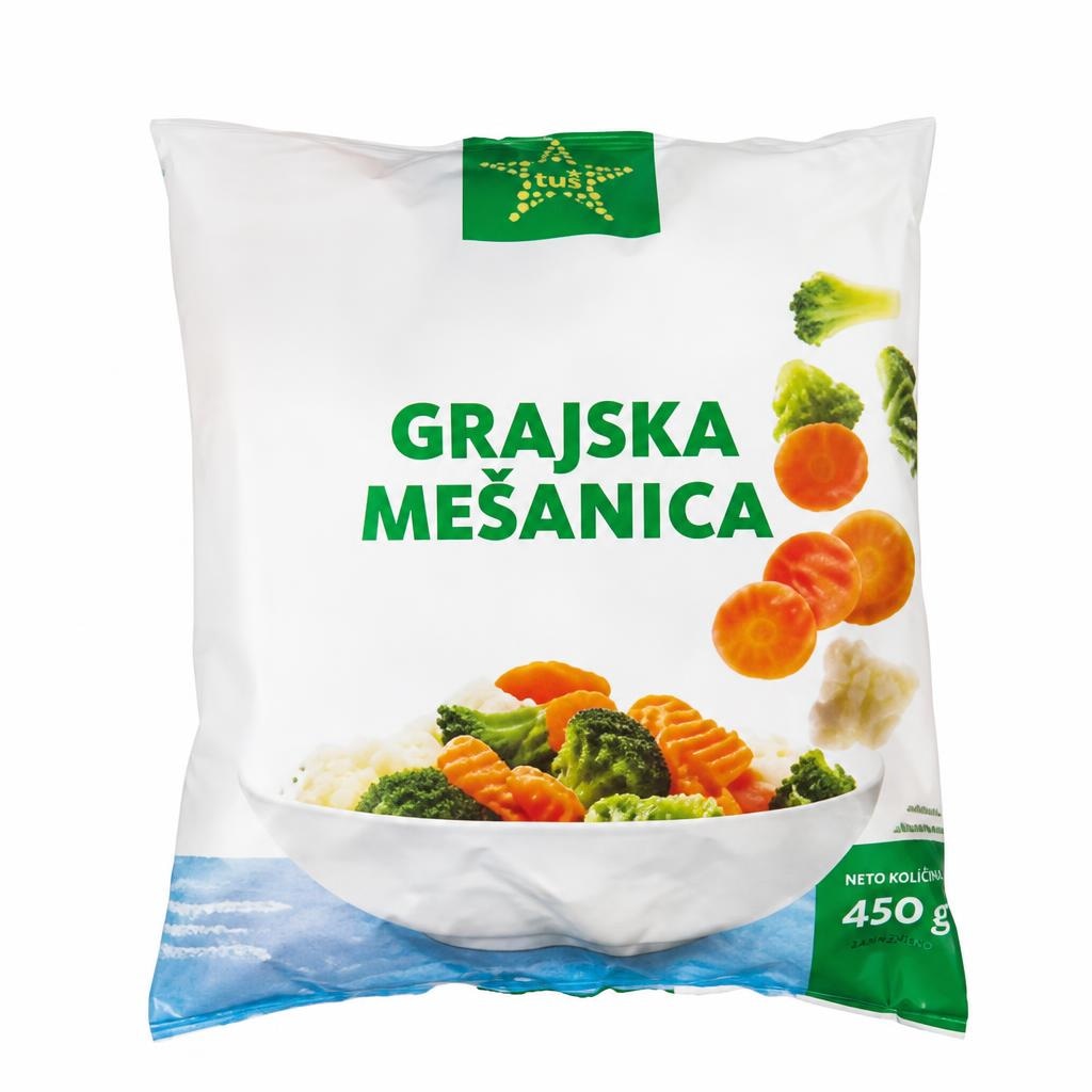 Grajska mešanica zelenjave 450 g Tuš Akcija v trgovini Tuš