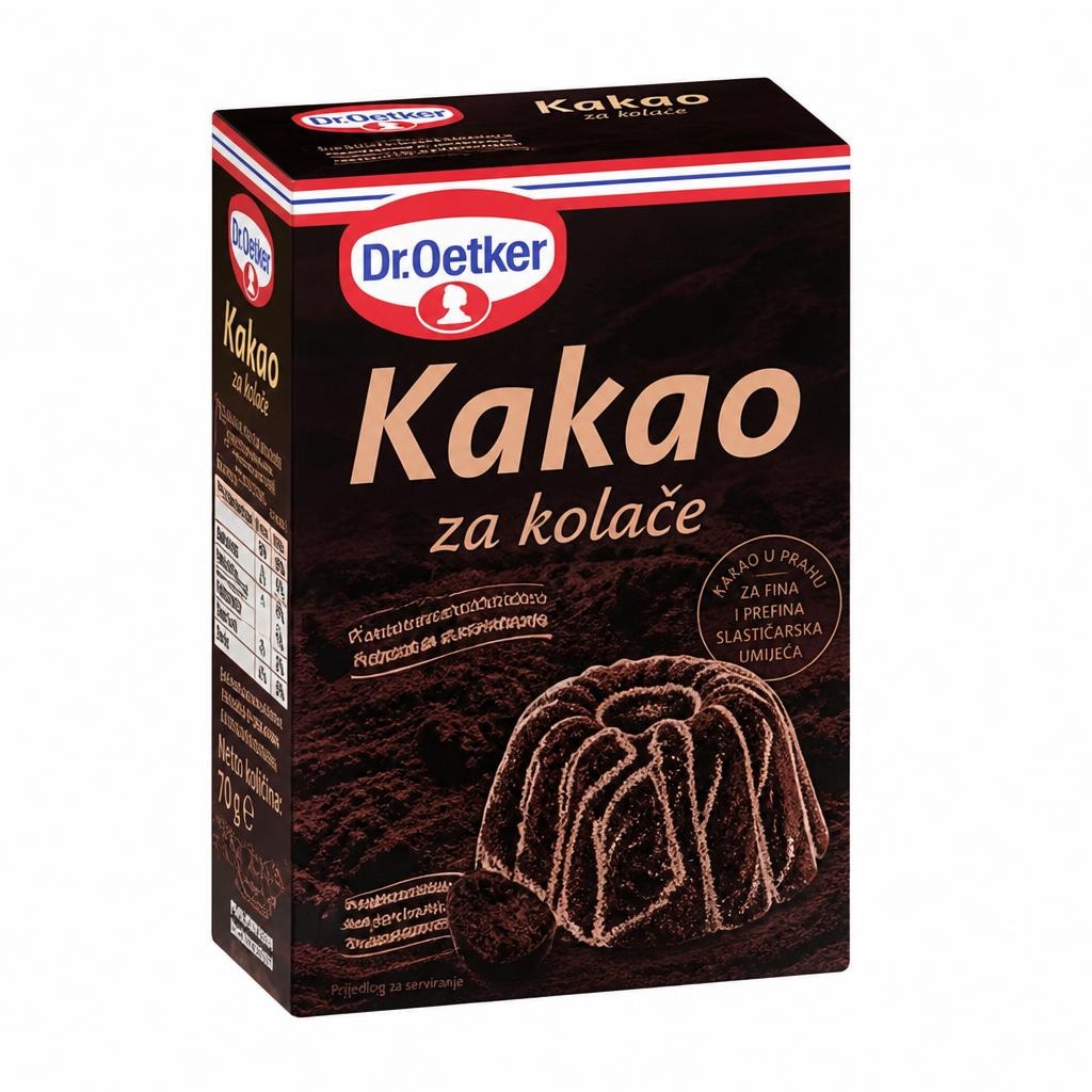 Dr. Oetker Kakav za kolače 70 g Akcija v trgovini Tuš