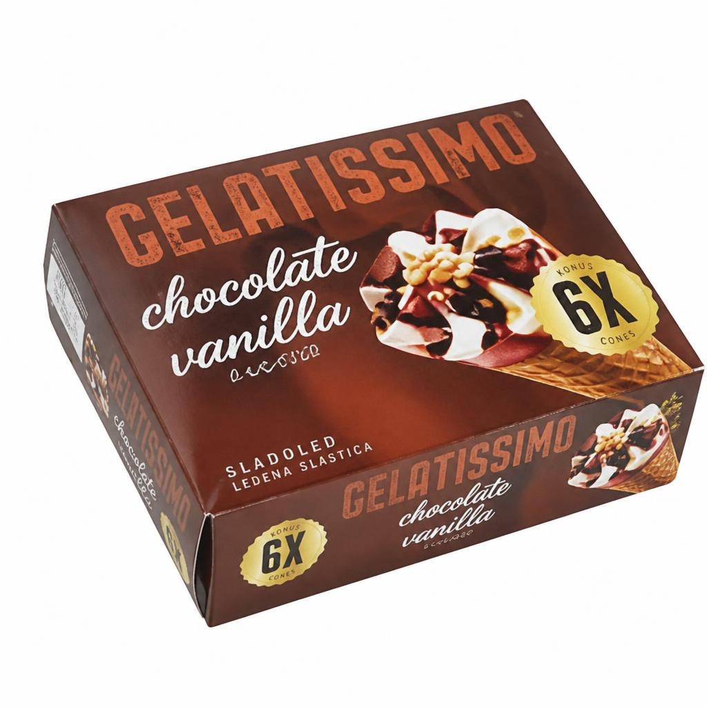 Kornet Gelatissimo 6 x 110 ml Mercator Akcija v trgovini Mercator
