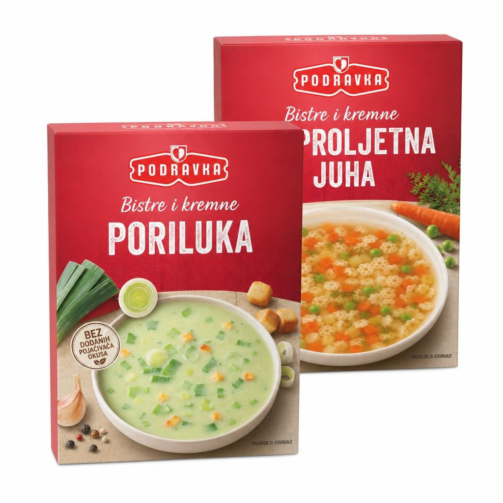 Bistre in kremne juhe Podravka več vrst - Akcija v trgovini Tuš