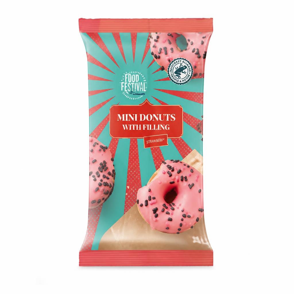 FOOD FESTIVAL Mini polnjeni "Donut" 144 g - Akcija v trgovini Lidl
