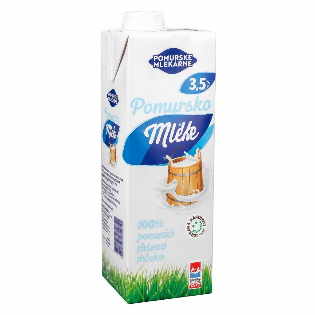 TRAJNO POMURSKO MLEKO 1 l Pomurske Mlekarne - Akcija v trgovini Spar