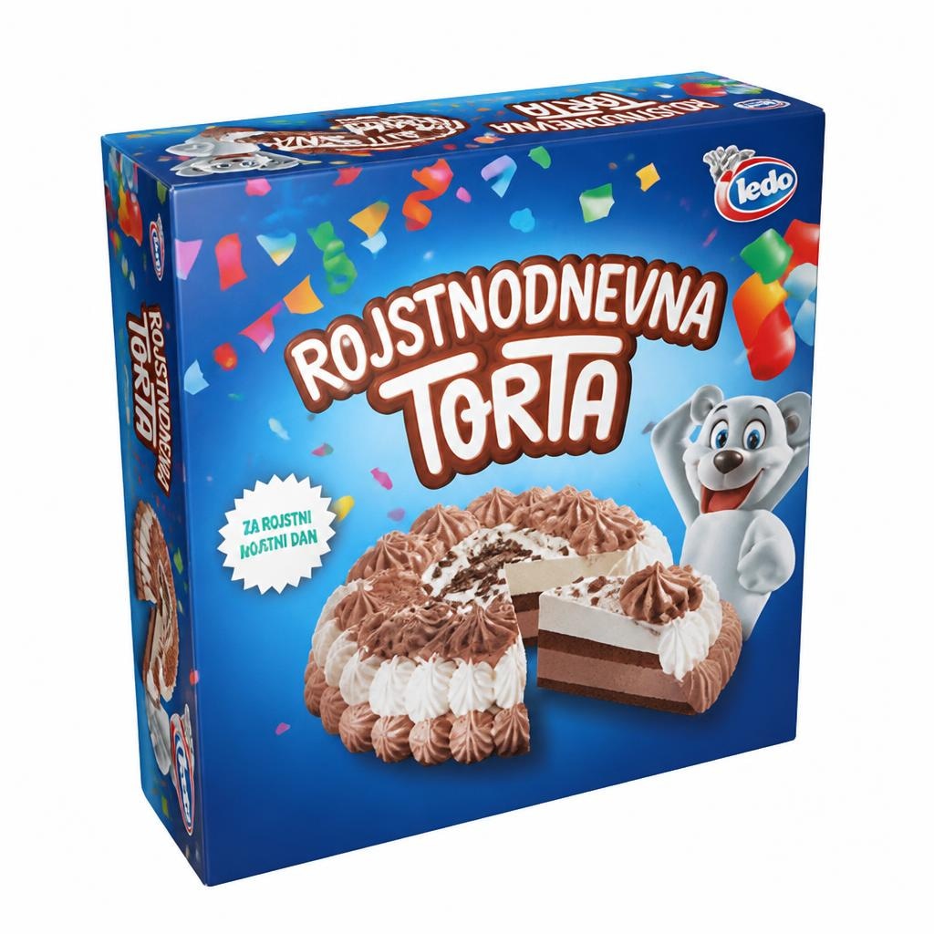 Sladoledna torta Ledo za rojstni dan 1000 ml Akcija v trgovini Spar