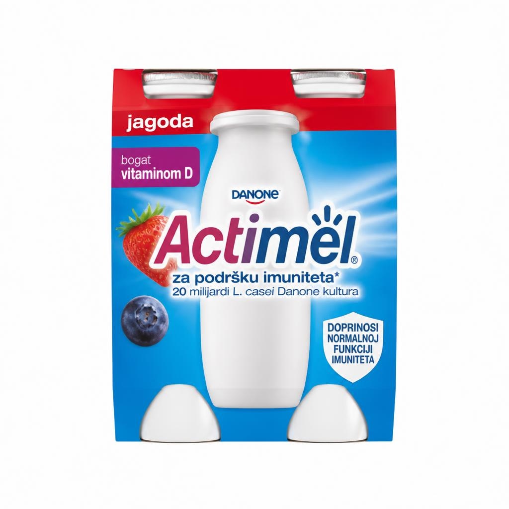 Jogurtov napitek Actimel 6 x 100 g Akcija v trgovini Mercator