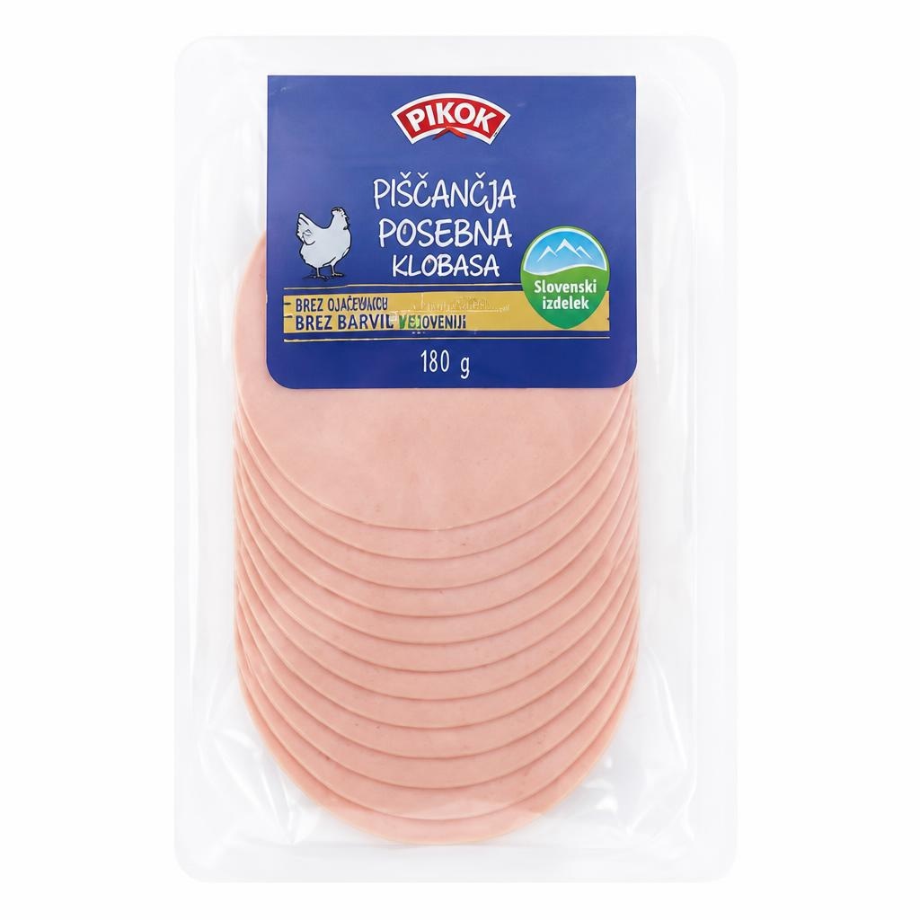 PIKOK Piščančja posebna klobasa 180 g - Akcija u trgovini Lidl