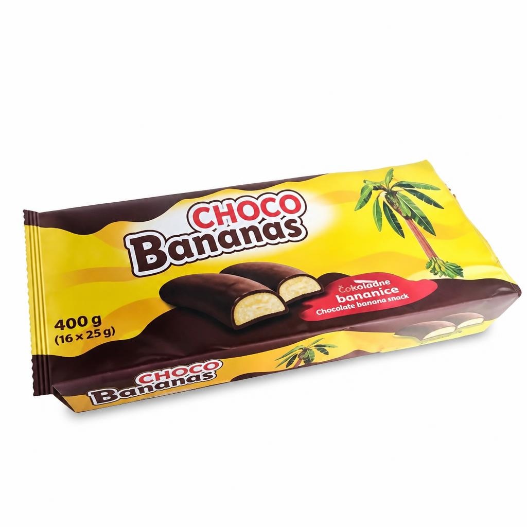 Choco Bananas čokoladne bananice 400 g Akcija v trgovini Eurospin