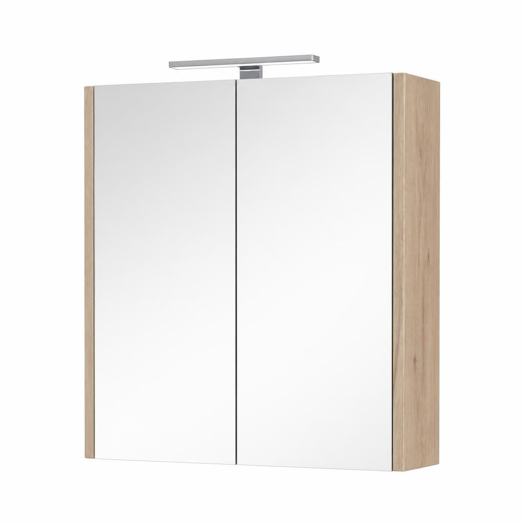 Ogledalo z omarico in LED osvetlitvijo Soft Gap Halifax 80 cm Akcija v trgovini Pevex