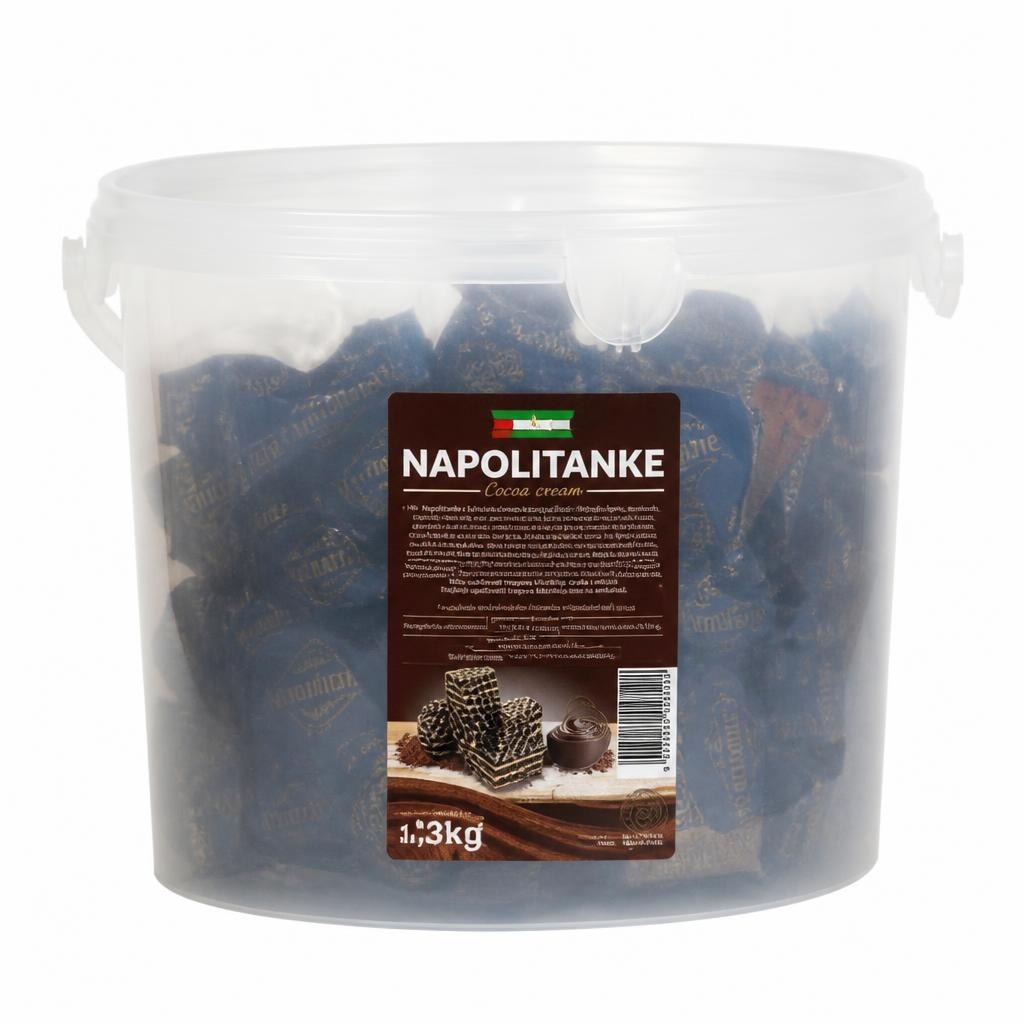 Oblite napolitanke v vedru 1,3 kg Akcija v trgovini Jager