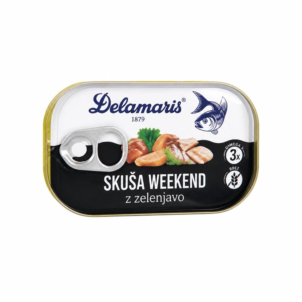 Skuša Weekend Delamaris 125 g Akcija v trgovini Spar