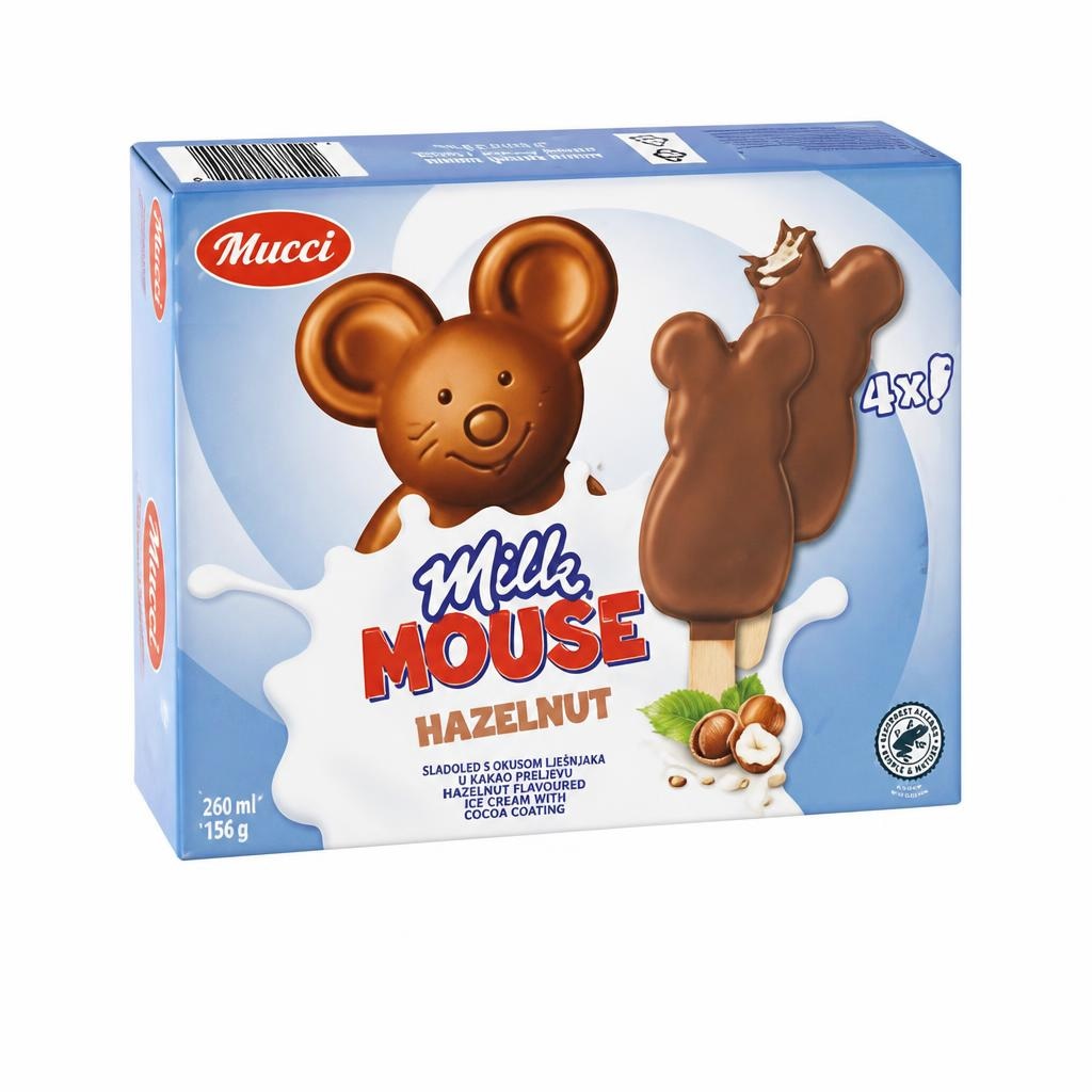 Sladoled mlečna miška 260 ml Mucci - Akcija v trgovini Hofer