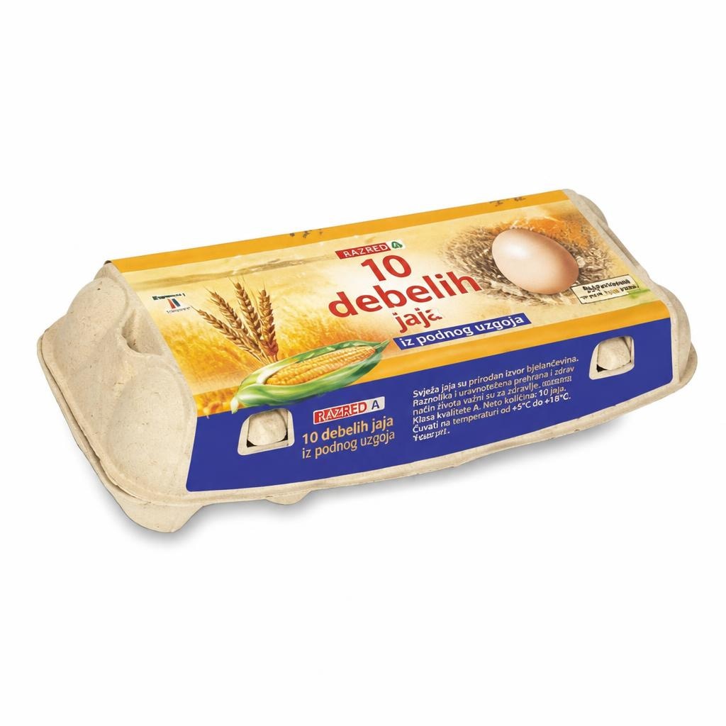 Debela jajca 10/1 Jata Emona - Akcija v trgovini Spar