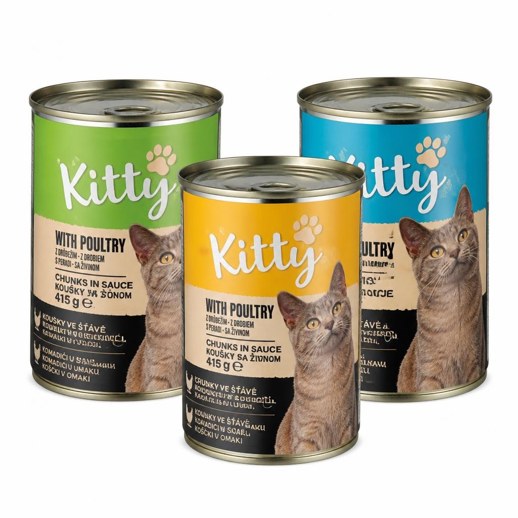 Hrana za mačke Kitty 405 g Akcija v trgovini Mercator