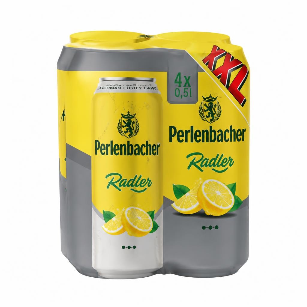 Perlenbacher Radler XXL 4 x 0,5 l - Akcija v trgovini Lidl