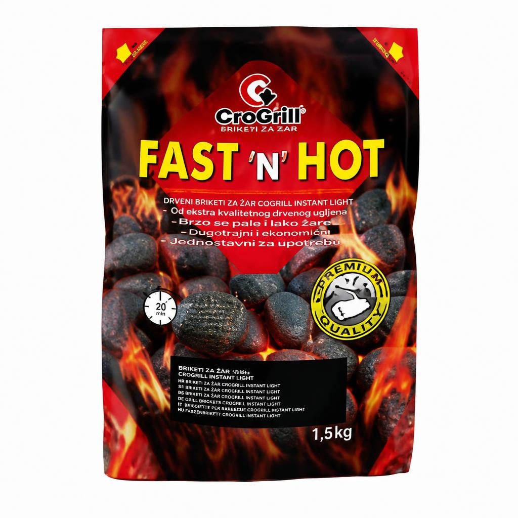 Briketi za žar Crogrill Instant Light 1,5 kg - Akcija v trgovini Mercator