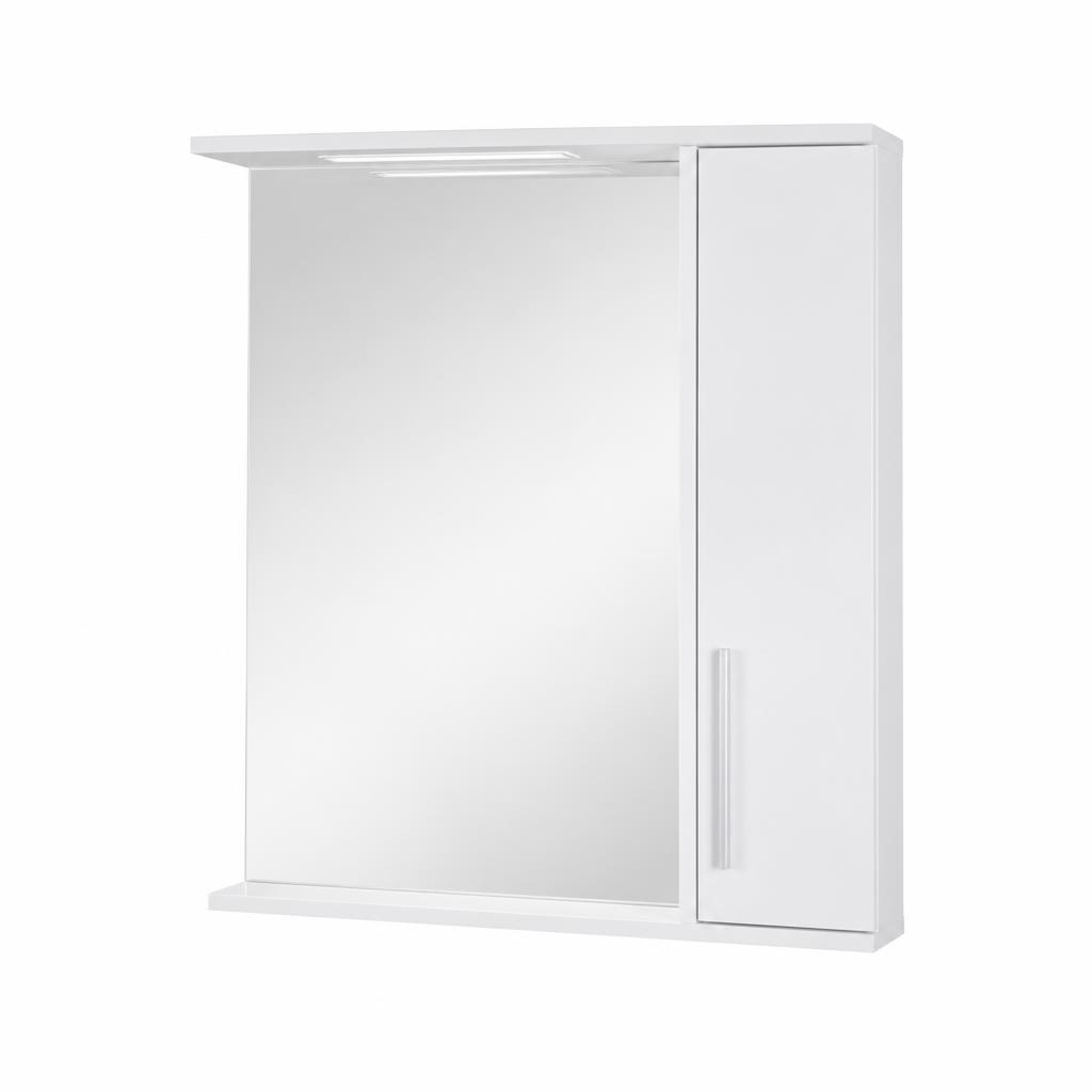 Ogledalo z omarico in LED osvetlitvijo Albatros 80 cm Akcija v trgovini Pevex