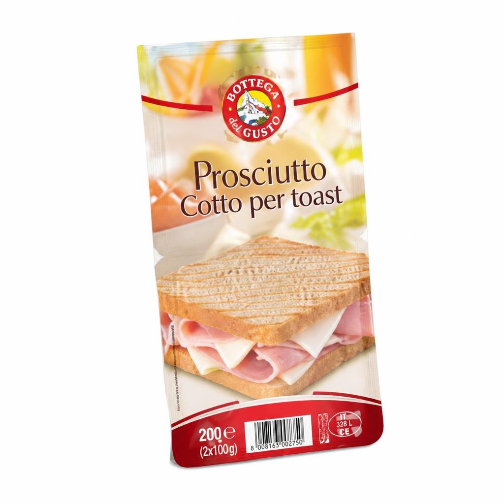 Bottega del Custo kuhan pršut za toast 2 x 100 g Akcija v trgovini Eurospin
