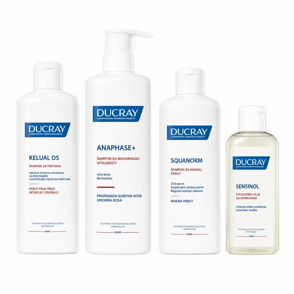 Ducray dermatološki izdelki za nego in umivanje las in lasišča Akcija v trgovini E.Leclerc
