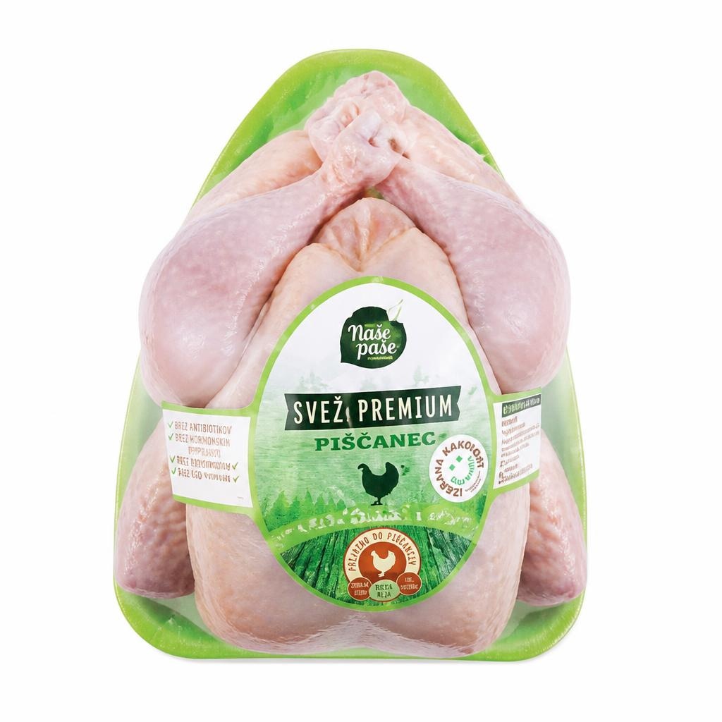 NAŠE NAM PAŠE Svež premium piščanec pribl. 1,5 kg - Akcija v trgovini Lidl