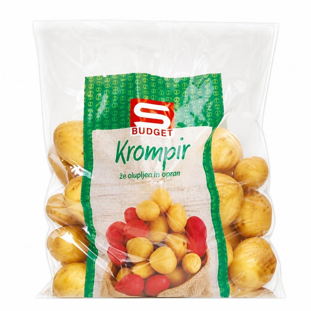 Oprani krompir pakirano, 5 kg Budget - Akcija v trgovini Spar