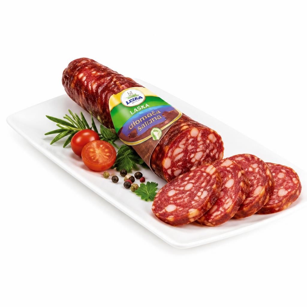 Laška domača salama 550 g Akcija u trgovini Tuš