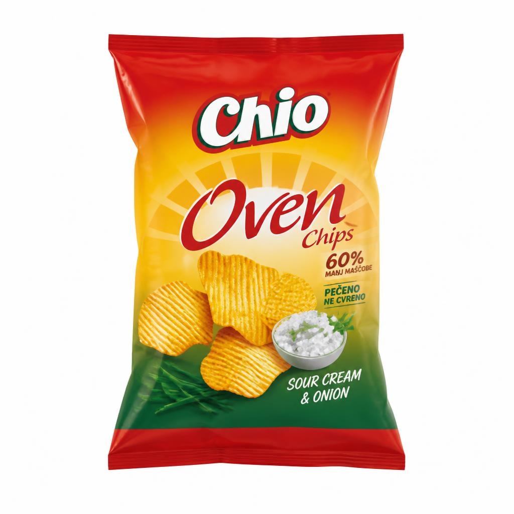Čips Chio Oven 125 g Akcija v trgovini Mercator