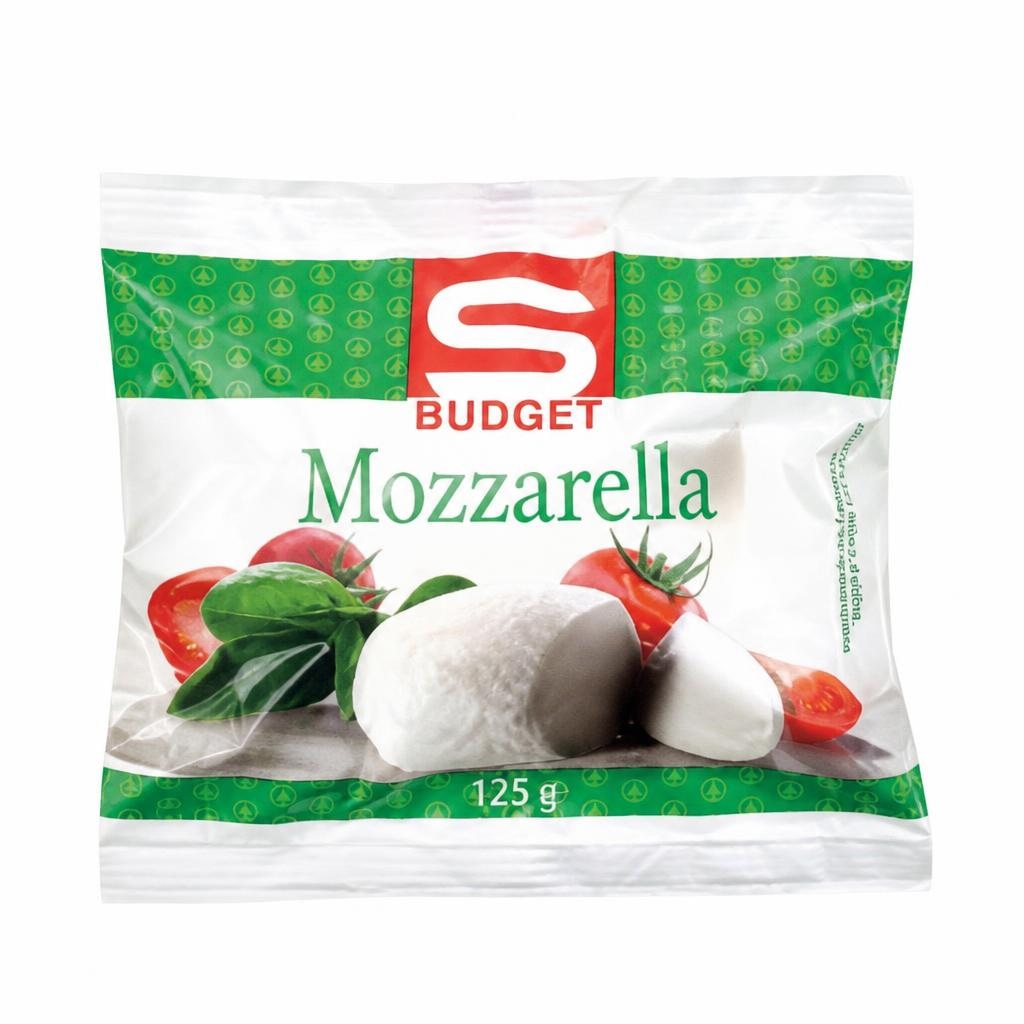 Mozzarella 125 g S-BUDGET Akcija v trgovini Spar