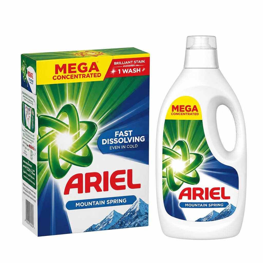 Ariel Pralni prašek - Akcija v trgovini Jager