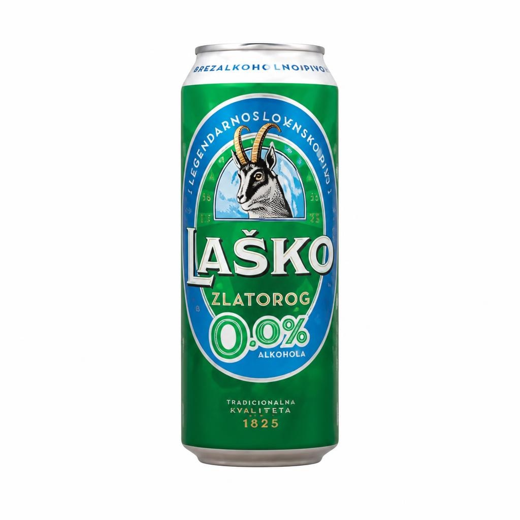 Laško Svetlo brezalkoholno pivo Zlatorog 0,5 l - Akcija v trgovini E.Leclerc