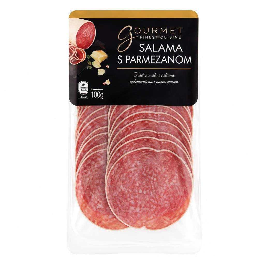 Gourmet Finest Cuisine salama s parmezanom 100 g Akcija v trgovini Hofer