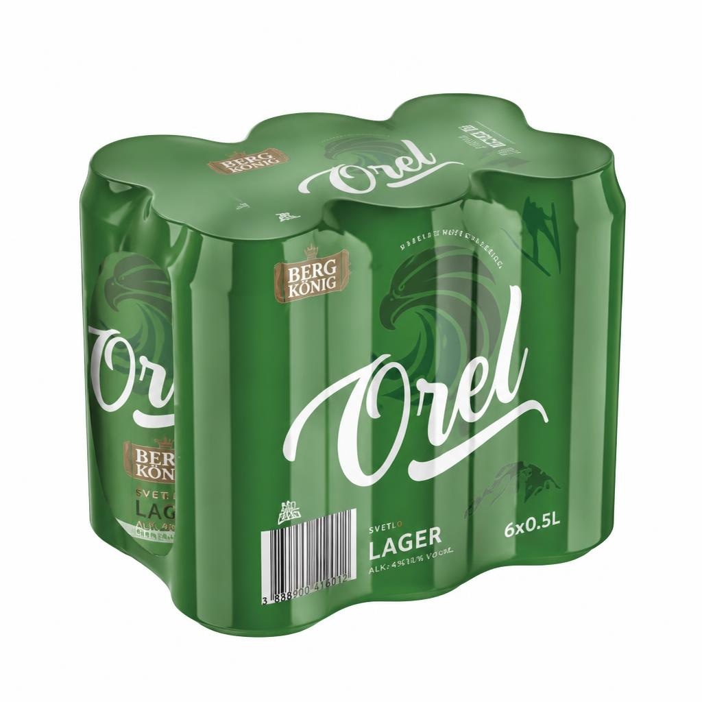 Bergkönig svetlo pivo Orel 6 x 0,5 l Akcija v trgovini Hofer