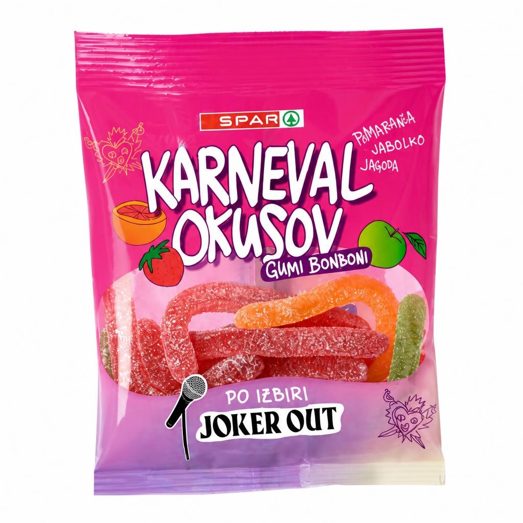 SPAR Gumi bonboni Karneval okusov 100 g - Akcija v trgovini Spar