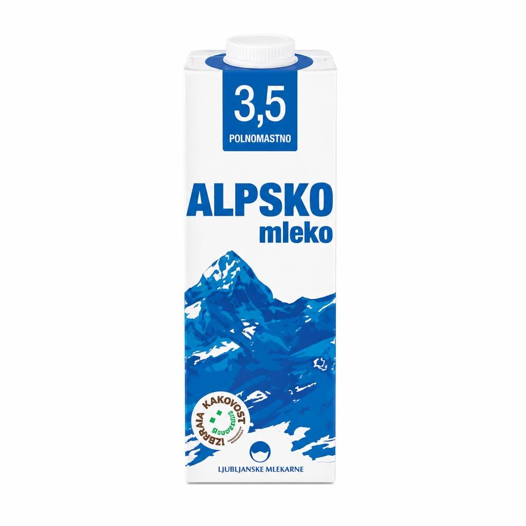 Alpsko mleko 1 l - Akcija v trgovini E.Leclerc