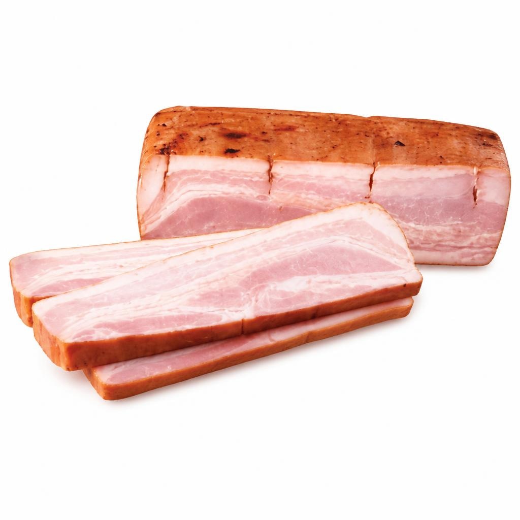 Prešana mesnata hamburška slanina - Akcija v trgovini E.Leclerc