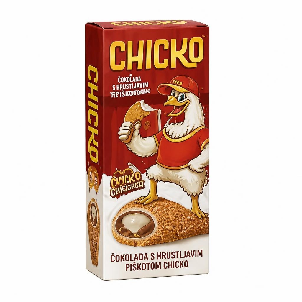 Čokolada s hrustljavim piškotom Chicko 50 g Akcija v trgovini Jager