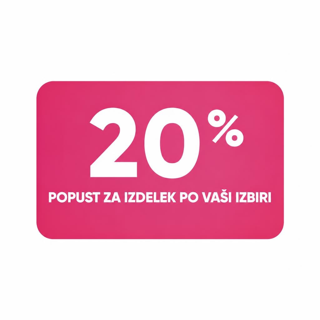 Popust na izdelek po vaši izbiri Akcija v trgovini Tuš