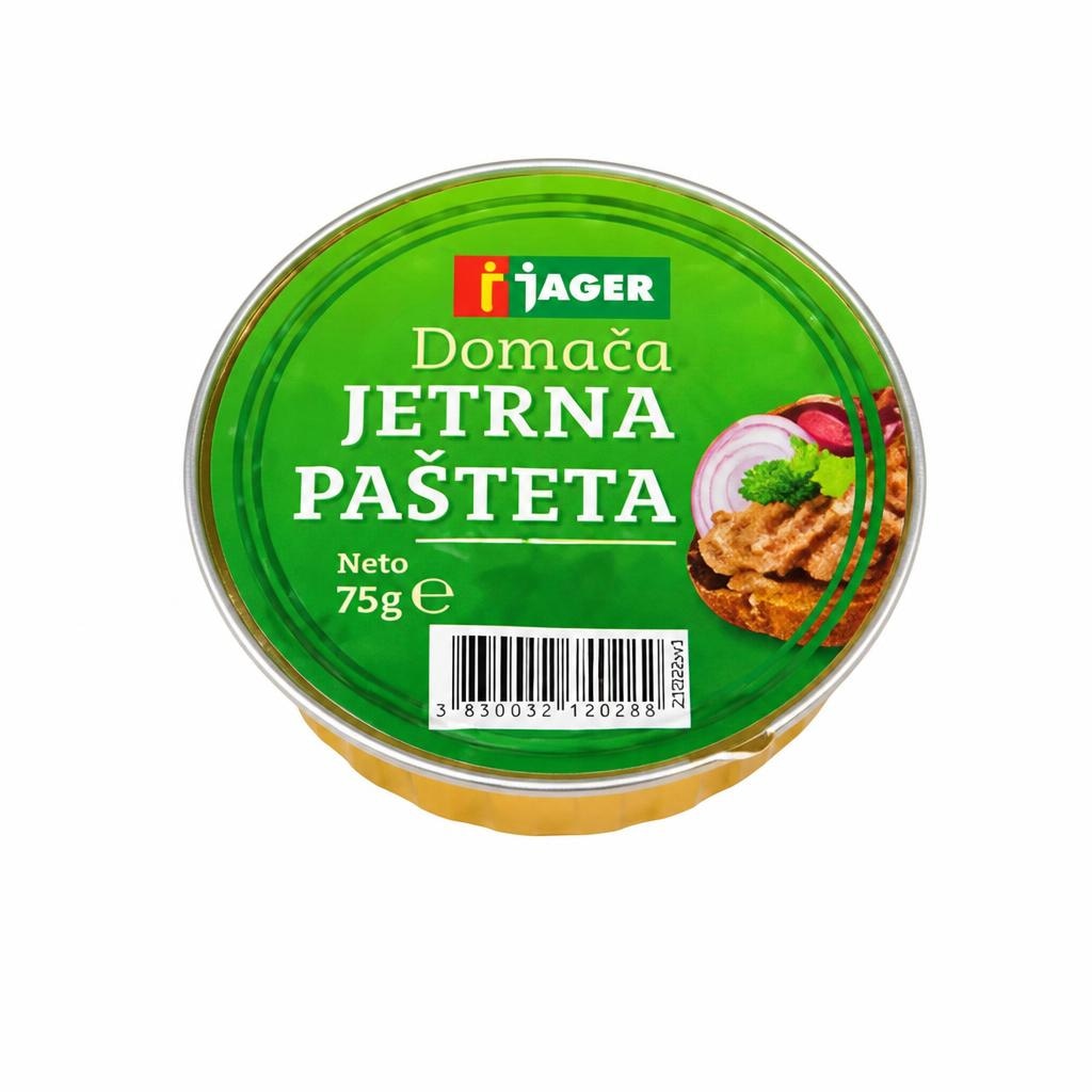 Jetrna pašteta Jager 75 g - Akcija v trgovini Jager