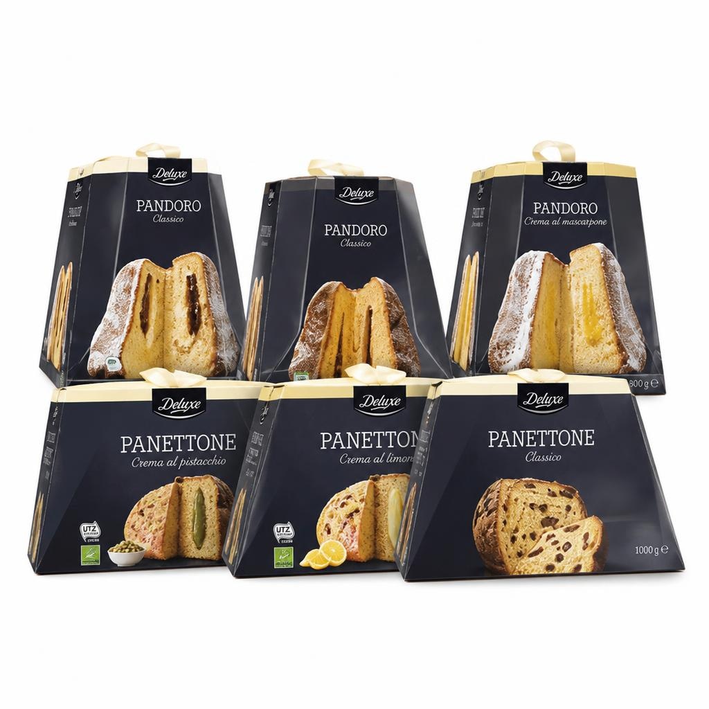 Deluxe izbor kolačev Panettone/Pandoro 750 - 1000 g Akcija v trgovini Lidl