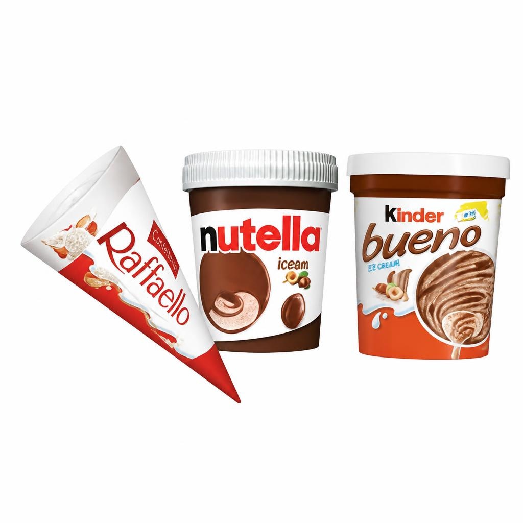 Sladoled Nutella, Raffaello ali Kinder Nutella, Raffaello, Kinder Akcija v trgovini Tuš