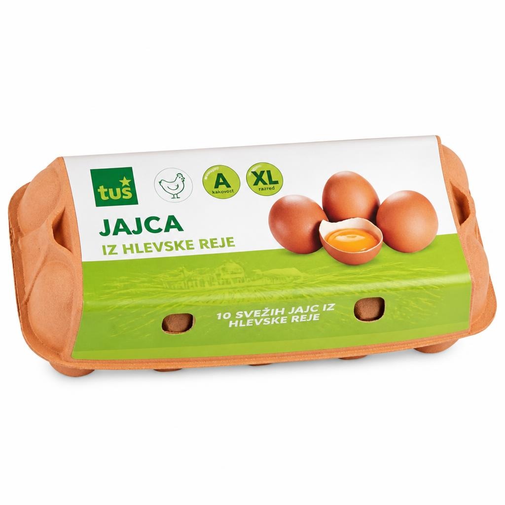 Jajca kakovost A razred XL hlevska reja 10 kosov Tuš Akcija v trgovini Tuš