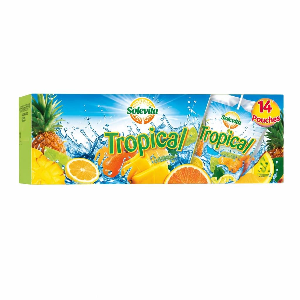 SOLEVIDA Sadni napitek z okusom tropskega sadja 14 x 0,2 l - Akcija v trgovini Lidl