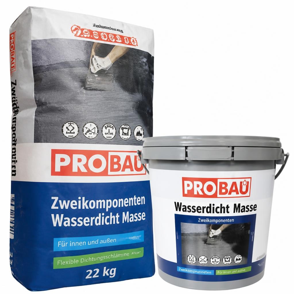 Hidroizolacija A + B komponente Probau Zweikomponenten Wasserdicht Masse 10 kg + 2,7 l - Akcija v trgovini Bauhaus