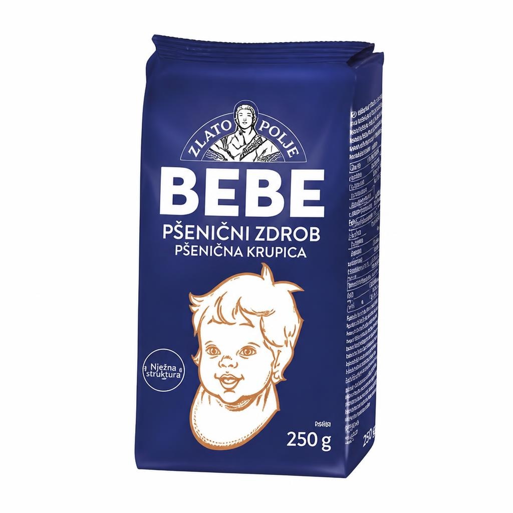 Pšenični zdrob Bebe Zlato Polje 250 g - Akcija v trgovini E.Leclerc