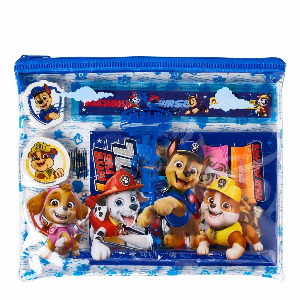 Napolnjena peresnica Paw Patrol, 8-delni komplet 8-delni komplet - Akcija v trgovini Kik
