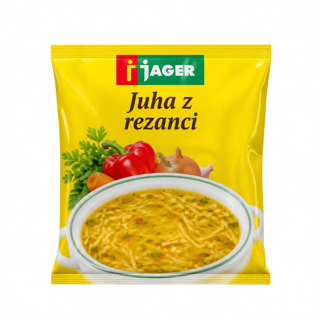 Juha z rezanci Jager 65 g Akcija v trgovini Jager