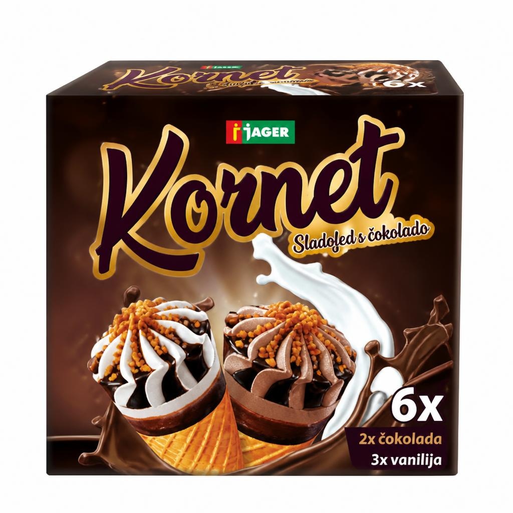 Kornet sladoled 6/1 Akcija v trgovini Jager
