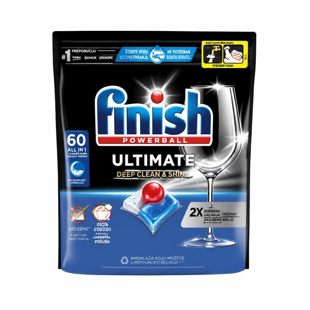 Detergent Finish Powerball 72/1, 60/1 ali 54/1, gel 2 x 900 ml Akcija v trgovini Mercator